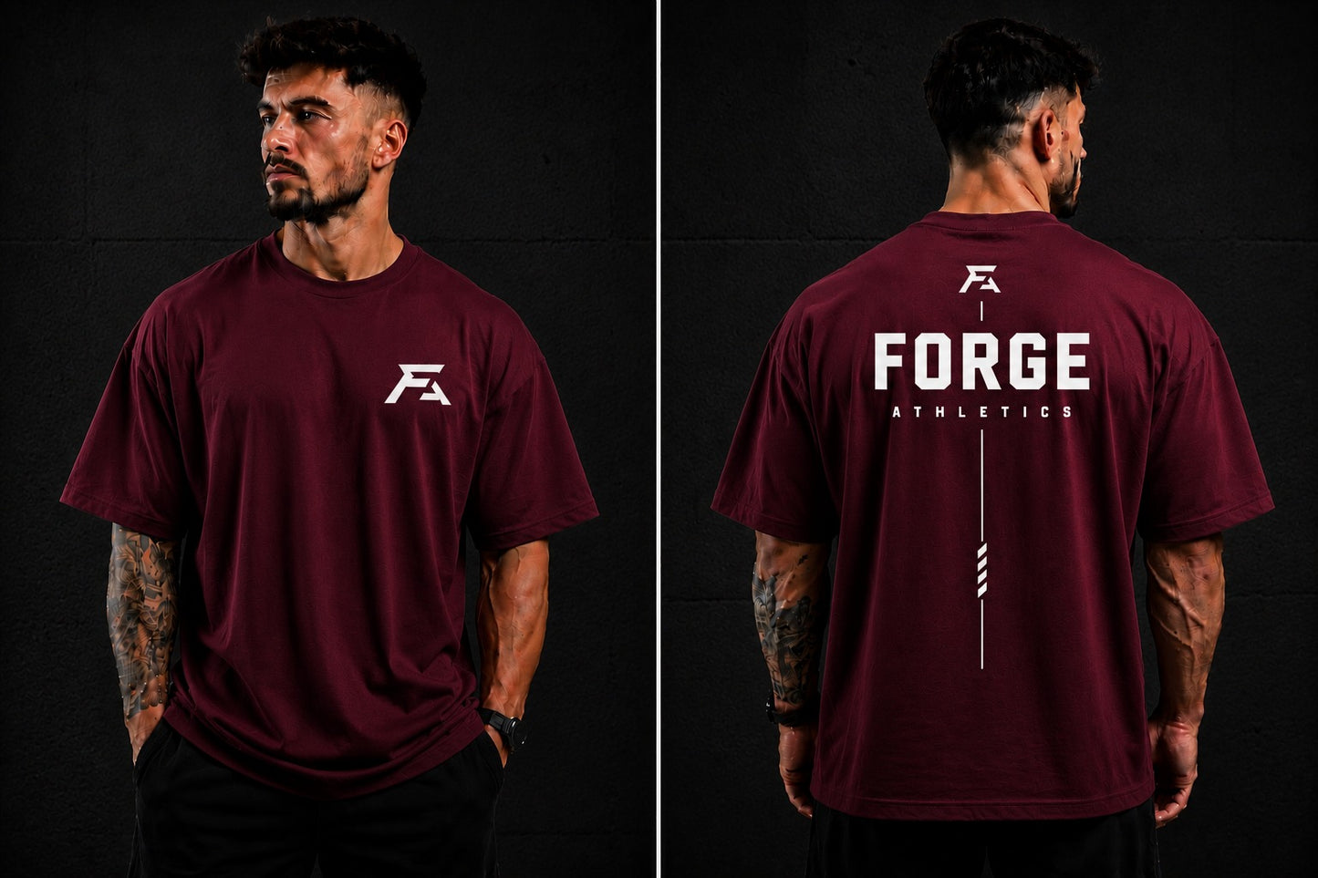Forge Oversized Tee — Design 2