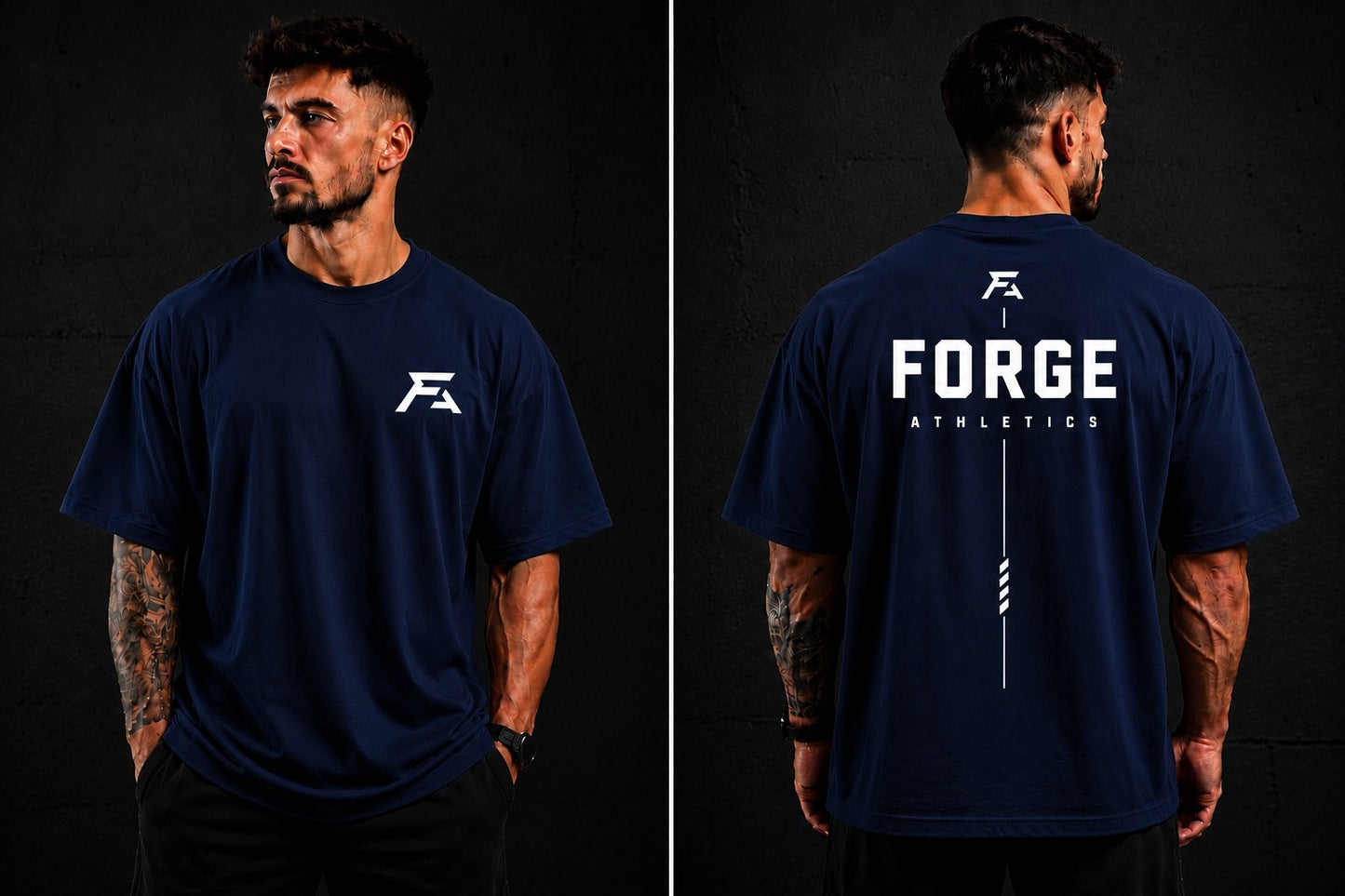 Forge Oversized Tee — Design 2
