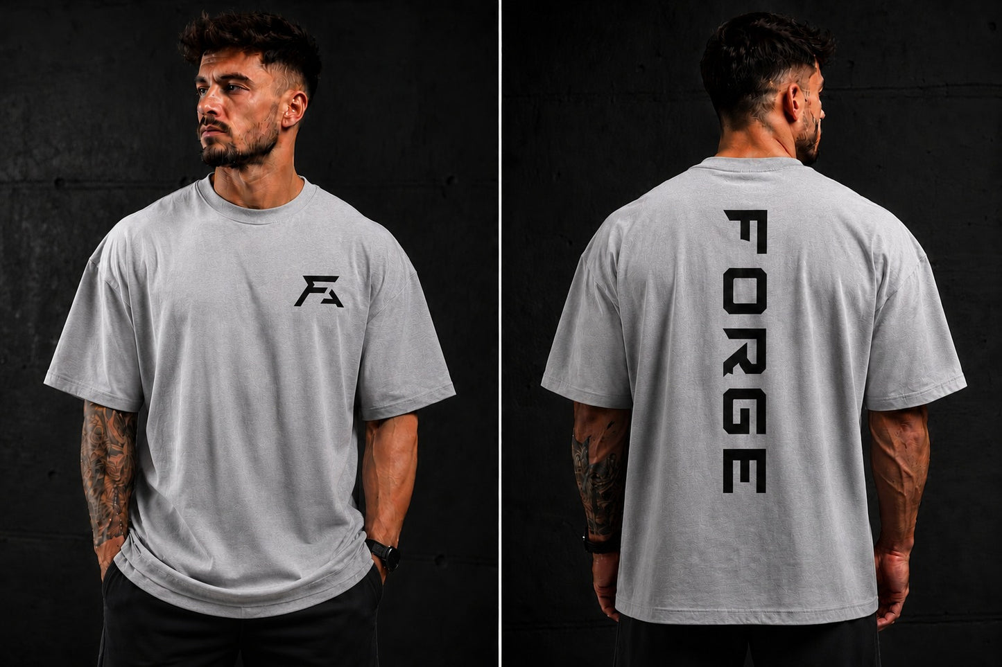 Forge Oversized Tee — Design 1