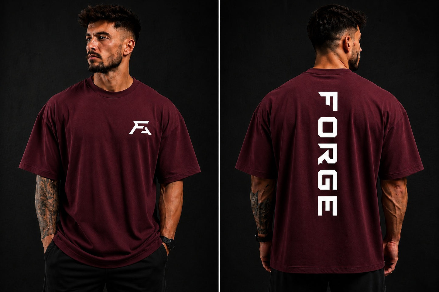 Forge Oversized Tee — Design 1