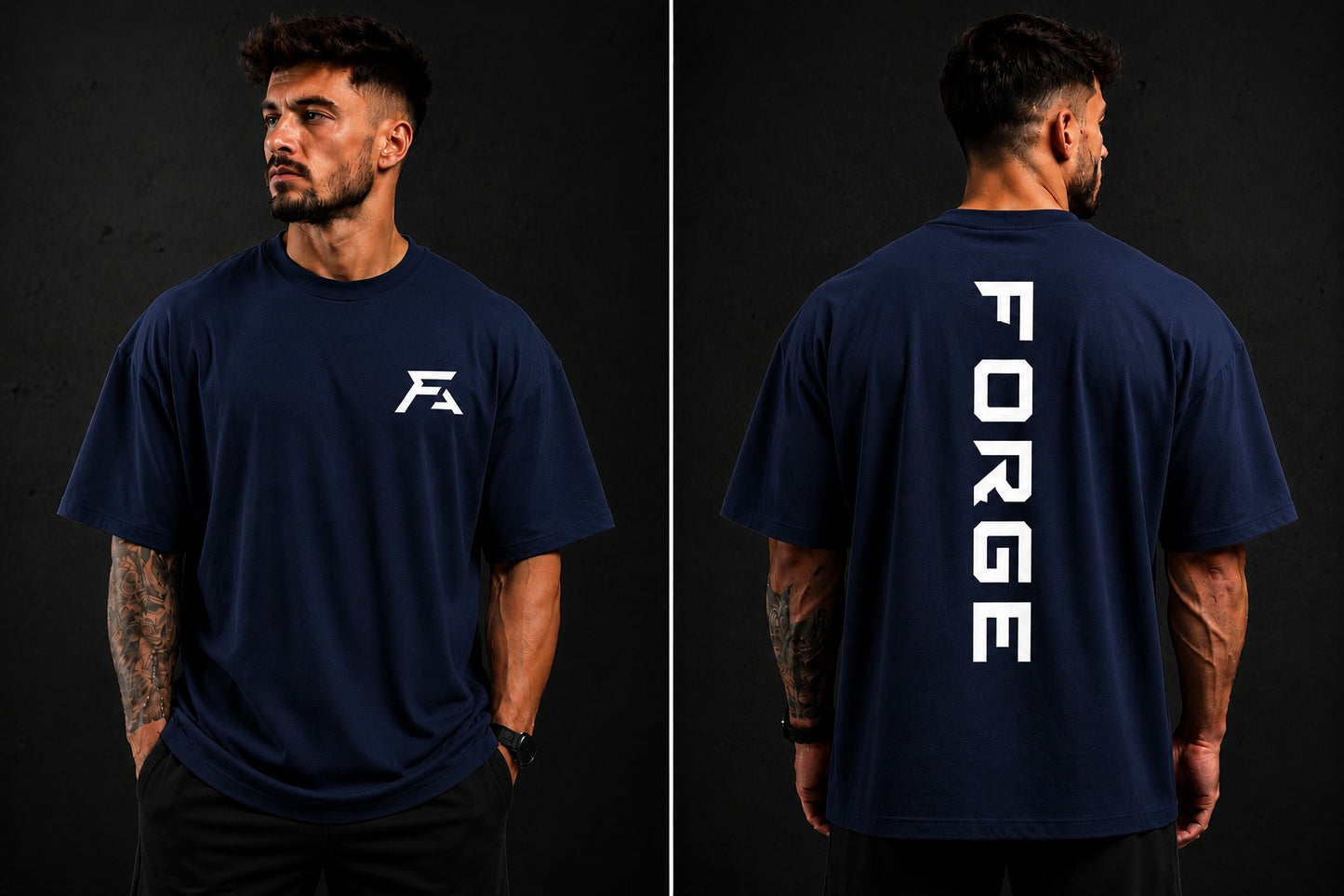 Forge Oversized Tee — Design 1