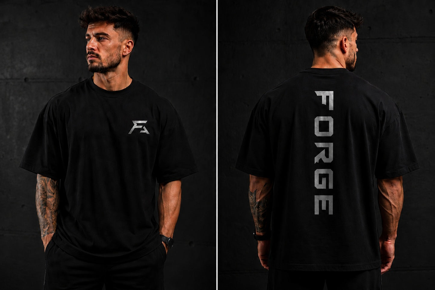 Forge Oversized Tee — Design 1