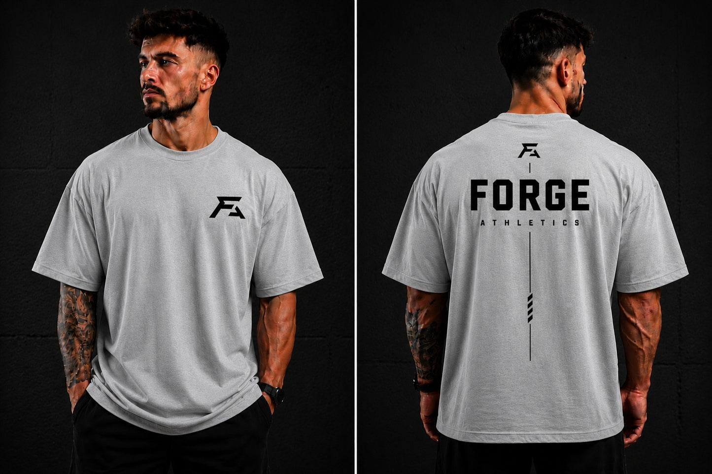 Forge Oversized Tee — Design 2